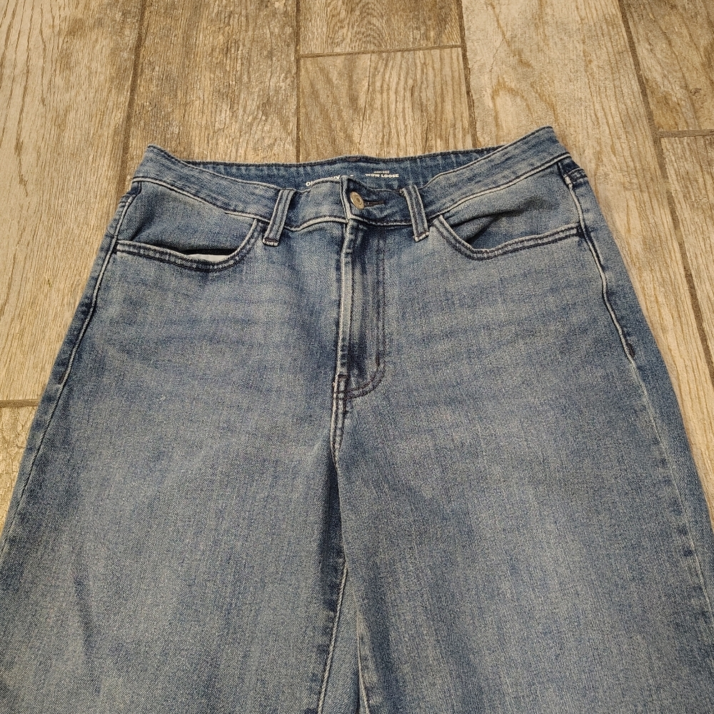 Old Navy Wow Loose Wide Leg High Rise Denim Jeans - Picture 8 of 11